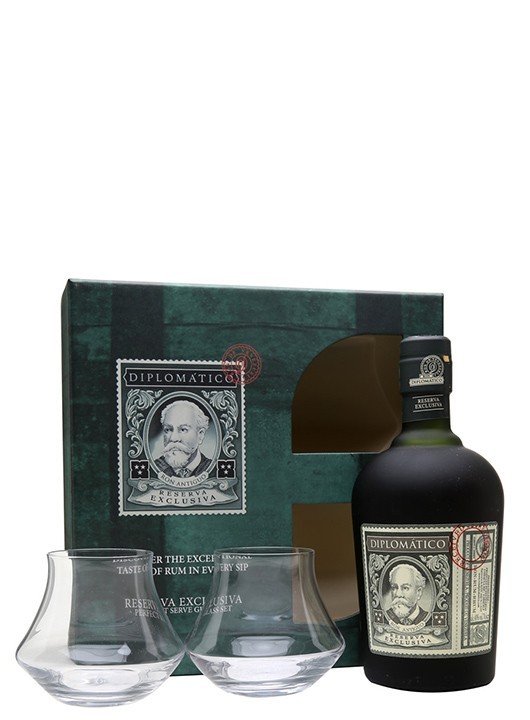 Diplomatico Reserva Exclusiva 0.7L cu pahare