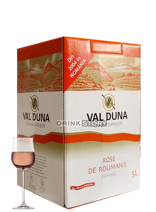 Crama Oprisor Val Duna Vin Rose Demisec Bag in Box 5L