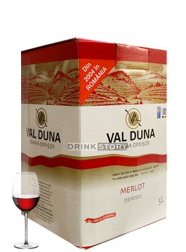 Crama Oprisor Val Duna Merlot Demisec Bag in Box 5L