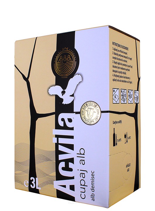 Vin alb demisec Bag in Box