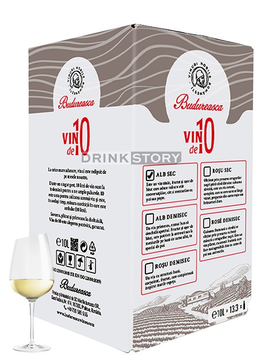 Budureasca Cupaj Alb Sec - Vin Bag in Box 10l