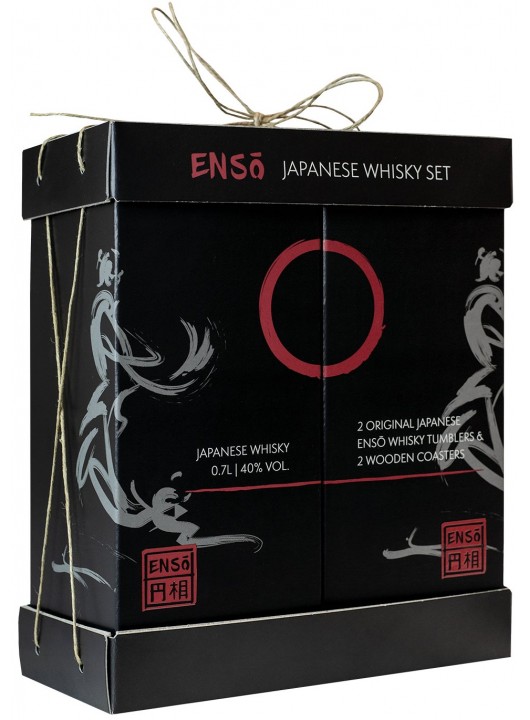 Enso Japanese Whisky cu pahare