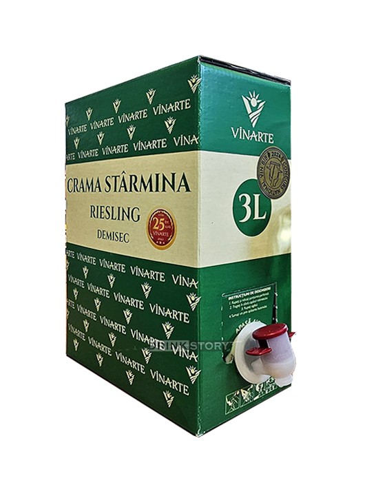 Vinarte Crama Starmina Riesling demisec Bag in Box 3l