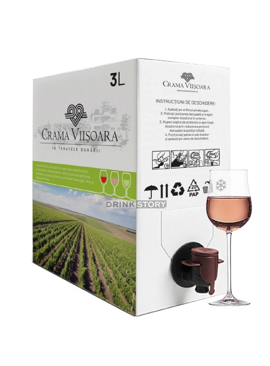 Crama Viisoara Vin Rose sec Bag in Box 3L