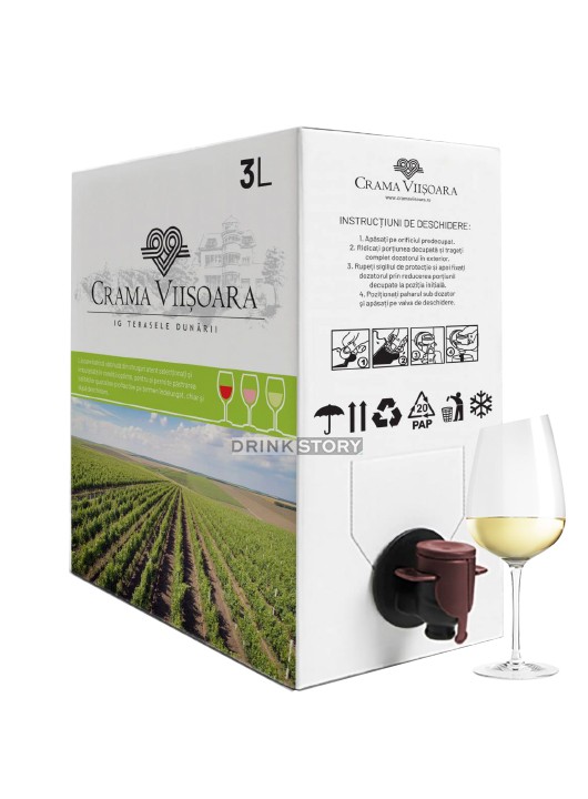 Crama Viisoara Vin Alb demidulce Bag in Box 3L