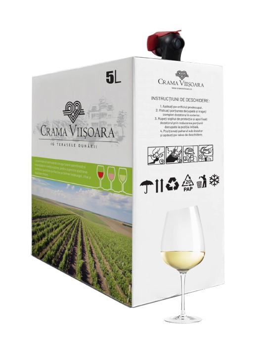 Crama Viisoara Muscat Ottonel demisec Bag in Box 5L