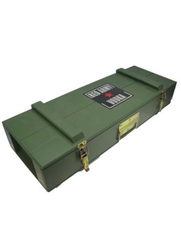 Kalashnikov Vodka 1.2L cutie Lemn cu Grenade si 6 shoturi