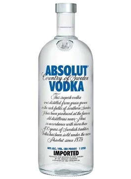 Absolut Blue Vodka 1L